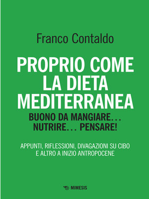 cover image of Proprio come la dieta mediterranea